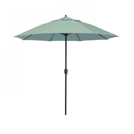 9' Bronze Aluminum Market Patio Umbrella, Sunbrella Spa